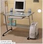 METAL COMPUTER STATION WITH PULL OUT KEYBOARD TRAY