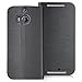 GreatShield SHIFT LX Leather Wallet Flip Case with Stand for HTC One M8 (2014) - Retail Packaging (Black)