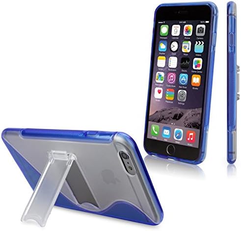 Iphone 6 Plus Case, Powertrue S-line Slim TPU Case with Kick-standDurable, Protective TPU Case with Foldable Stand for Apple Iphone 6 (Blue)
