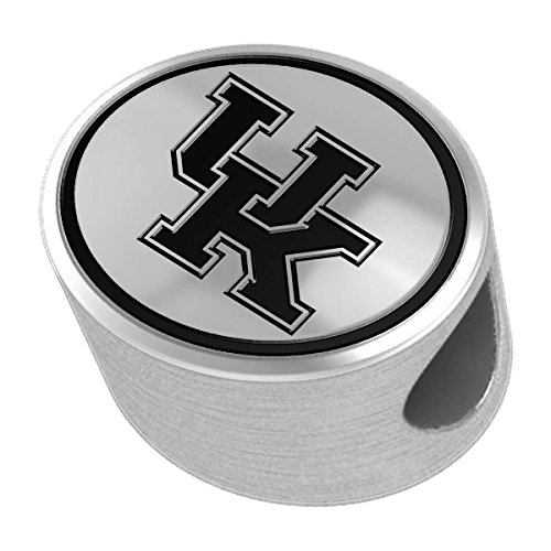 University of Kentucky Wildcats Silver Antiqued Bead Fits Most European Style Charm Bracelets