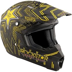 MSR Racing Assault Rockstar Youth Boys Motocross Motorcycle Helmet - Matte