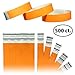 Goldistock Event Wristbands Original Series Neon Orange 500 Count | ¾” Arm Bands | Paper-Like Party Armbands | Wrist Bands