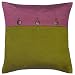 Decorative Handmade Bright Olive & Lavender Thai Silk Cushion Cover / Pillow Sham
