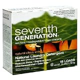 Seventh Generation, Natural Citrus Scent, Powder Laundry Detergent 48 Ounces, 18 loads