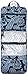 Vera Bradley Women's Cotton Hanging Organizer, Blue Bandana, One Size
