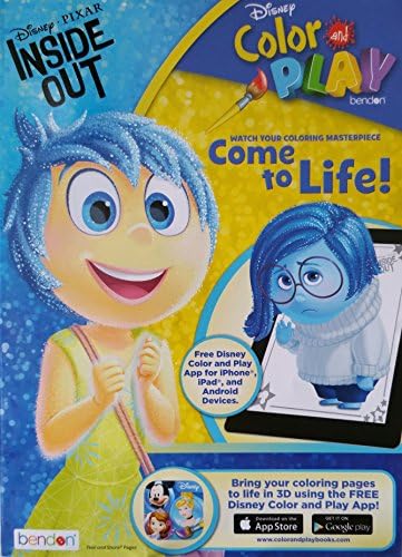 Disney INSIDE OUT "Come to Life" Coloring Book with 8 Pack TWIST Crayons BUNDLE