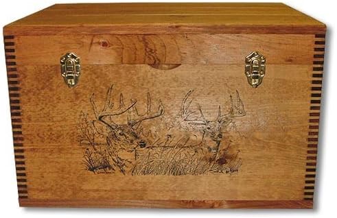 Evans Sports Flat Top Trunk, Two Trophy Deer by Evans Sports