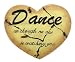 Beautiful Handcrafted & Painted Heart Shaped Stoneware Garden Wall Sign