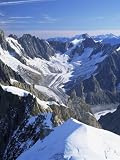 Mont Blanc Range Near Chamonix, Haute-Savoie, French Alps, France Photographic Poster Print by Roy Rainford, 12x16