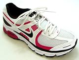 Nike Womens 386478002 Air White & Red Lace Up Running Trainers