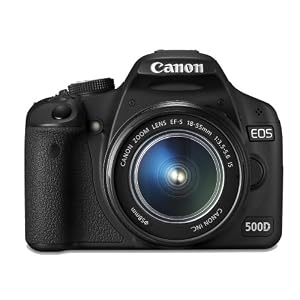 Canon EOS 500D SLR-Digitalkamera (15 Megapixel, LiveView, HD-Video) inkl. 18-55mm IS Kit (bildstabilisiert)