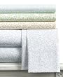 Martha Stewart Collection Bedding, Stenciled Leaves Twin Sheet Set Flax