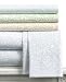 Martha Stewart Collection Bedding, Stenciled Leaves Twin Sheet Set Flax