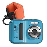 Kodak EasyShare Sport C123 12 MP Waterproof Digital Camera (Blue Bundle with Orange Float Strap)