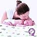 Mum n Me Fitted Crib Sheet for Baby Boys & Girls, Soft Organic Cotton Muslin, Standard Size