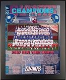 New York Giants 2007 Super Bowl Championship XLII - 11x13 Healy Wall Plaque with Black Finish Backin