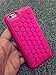 iAnko Cute Decompression Bubble Wrap Shell Puchi Puchi Soft Silicone Phone Case for Apple Iphone 5 5s (pink)