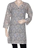 Fantastic Sensational Designer Awesome Look Hand Block Print Long Cotton Kurta Blouse Cotton Yoga Kurti Tunic Top Blouse