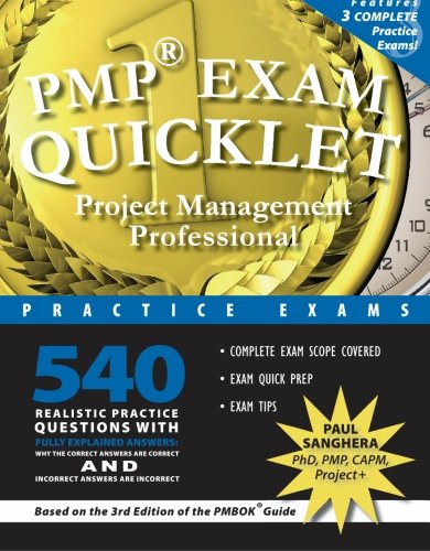 PMP Exam Quicklet: Project Management Professional Practice Exams