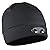 LED Beanie Hat - 4 Ultra Bright Lights - Luxury Compression Fleece - Black - Hands Free - Super Comfortable and Warm - Huggabe Lighted Hat Makes Path Visible up to 42 Feet Away