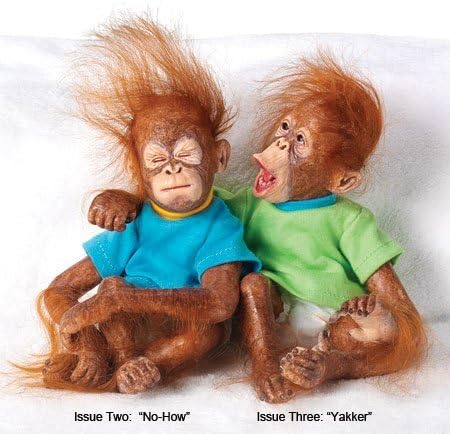 NO HOW - LIL BUNCHES OF FUN ASHTON DRAKE BABY Poseable MONKEY 0301815002