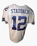 Roger Staubach Autographed Dallas Cowboys White Throwback Jersey Inscribed with 