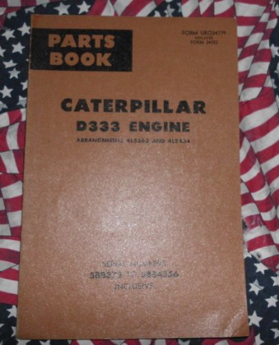 Best Cheap Caterpillar D333 Engine Part Book CAT Manual 58B3-58B4