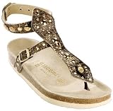 Birkenstock Bikita , Unisex - Erwachsene Sandalen/Zehentrenner aus Naturleder