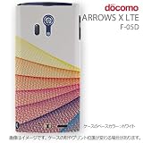 [docomo ARROWS X LTE F-05D専用]スマートフォンプリントケース(ホワイトベース/0076ネット パターン） ネットプリント