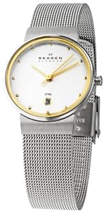 Skagen Classic Mesh Two-Tone Ladies Watch 355SGSC