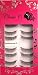 Professional False Eyelashes (10 Pairs) Glamorous Beauty 2: Criss-cross Thick with Light Glitter