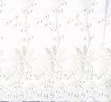 Embroidered Eyelet Bedskirt Twin - 18'' DROP - WHITE