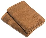 Pinzon Supima Cotton Hand Towel, Set of 2, Walnut