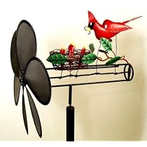 Cardinal Nest Whirligig with Nylon Propeller
