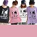 【レディース】 (リッスンハートビート) LISTEN　HEARTBEAT ネコプリント ビックシルエット 半袖 ドルマン Tシャツ