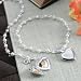 Personalized Pearl Bracelet with Locket Charm