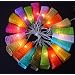 Mixed Colour Paper Bell Lantern Fairy Light String