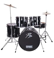 Performance Percussion PP250BLK 5 Piece Drum Kit - Black by Performance Percussion