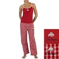 College Pant & Tank PJ Set - Ohio State Red