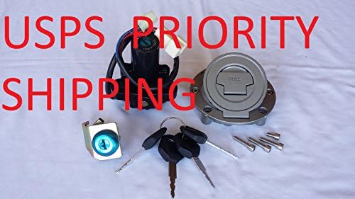 Ignition Switch Fuel Gas Cap Cover Seat Lock Set With Keys For Motorcycle Yamaha FZ6 (2004-2010) YZF R6S (2004,2006-2011) YZF R1 R6
