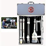Boston Red Sox MLB Barbeque Utensil Set w/Case (8 Pc.)