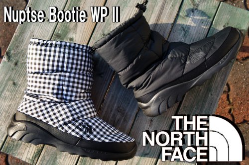 [THE NORTH FACE]ブーツ　NF01269　ヌプシ ブーティー WP II 25cm KW(ブラック×ホワイトギンガム)