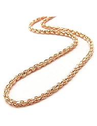 18" 1.0MM Rope Chain in 14K Rose Gold