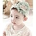 Mokingtop®Hot Cute Lovely Kids Baby Flowers Lace Bow Headband Hair Wear Hairband Ribbon (Green)
