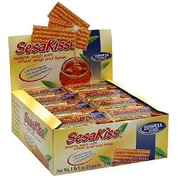 SesaKiss Sesame Seeds with Wheat Syrup & Honey, 1.06-Ounce Packages (Pack of 48)