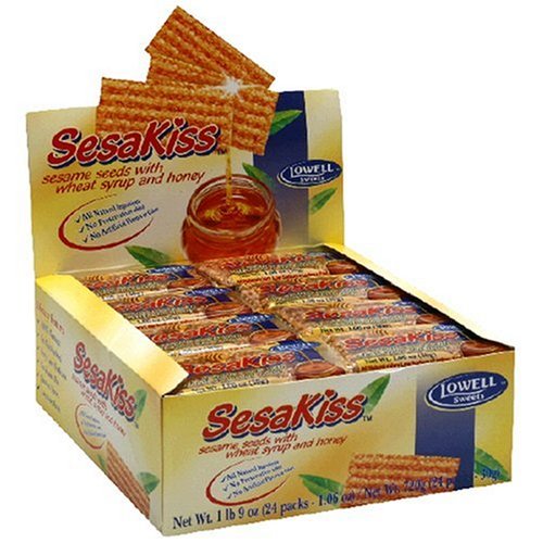 SesaKiss Sesame Seeds with Wheat Syrup & Honey, 1.06-Ounce Packages (Pack of 48)