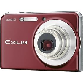 Casio Exilim EX-S880 8.1MP Digital Camera with 3x Anti-Shake Optical Zoom (Red) by Casio