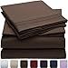 Mellanni King Sheets Set - 4 PC Iconic Collection Bedding - Hotel Luxury, Extra Soft, Cooling Bed Sheets - Wrinkle, Fade, Stain Resistant (King, Brown)