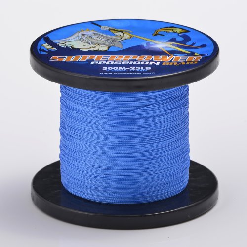 SuperPower Saltwater Blue Braided Fishing Line 500M / 547 Yard Dyneema