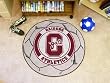 Colgate Univ Soccer Ball 29" Round Floor Mat (Rug) - Colgate Red Raiders NCAA College Athletics